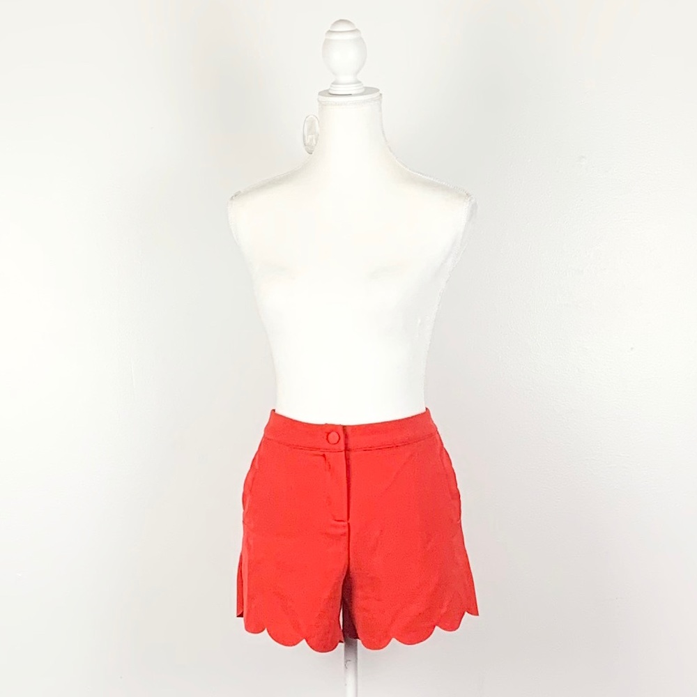 Red Ruffle shorts